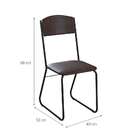 Conjunto Com 2 Cadeiras Byron Tabaco E Preto