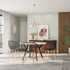 Conjunto Com 2 Cadeiras Celeste Preto