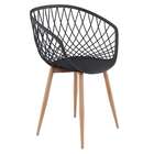 Conjunto Com 2 Cadeiras Celeste Preto