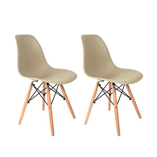 Conjunto Com 2 Cadeiras Charles Eames Fendi