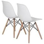 Conjunto Com 2 Cadeiras Charles Eames I Branco
