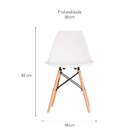 Conjunto Com 2 Cadeiras Charles Eames I Branco