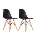 Conjunto Com 2 Cadeiras Charles Eames I Preto