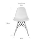 Conjunto Com 2 Cadeiras Charles Eames Ii Branco