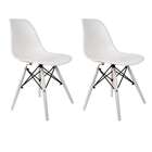 Conjunto Com 2 Cadeiras Charles Eames Ii Branco