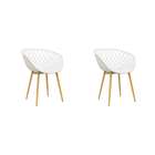 Conjunto Com 2 Cadeiras Clarice Branco