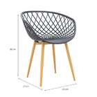 Conjunto Com 2 Cadeiras Clarice Preto