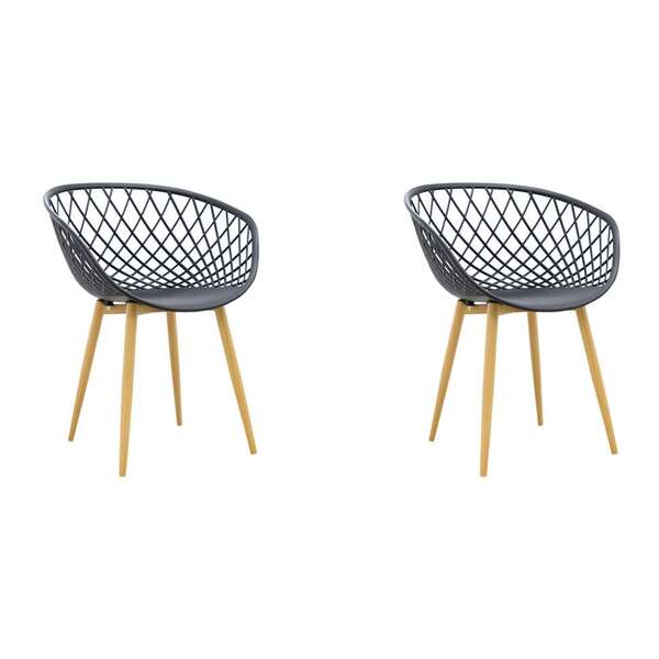 Conjunto Com 2 Cadeiras Clarice Preto