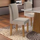 Conjunto Com 2 Cadeiras Classic Ypê E Linho