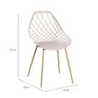 Conjunto Com 2 Cadeiras Cloe Nude