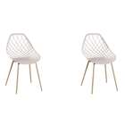 Conjunto Com 2 Cadeiras Cloe Nude