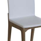 Conjunto Com 2 Cadeiras Darwin Branco E Freijó