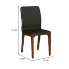 Conjunto Com 2 Cadeiras Darwin Preto E Café