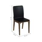 Conjunto Com 2 Cadeiras Darwin Preto E Freijó