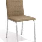 Conjunto Com 2 Cadeiras De Cozinha Amsterdã Cromado E Capucci