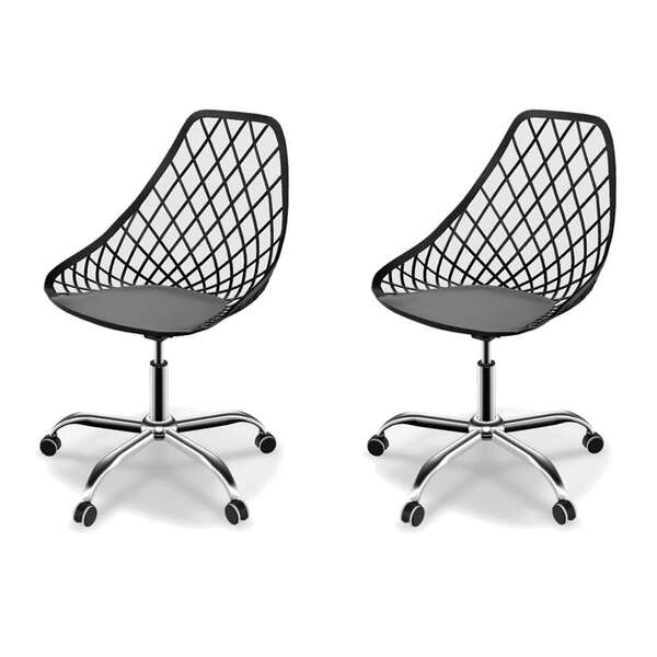 Conjunto Com 2 Cadeiras De Escritã³rio Secretã¡ria Kaila Offi