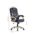 Conjunto Com 2 Cadeiras De Escritório Giratórias Clark Preto