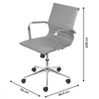 Conjunto Com 2 Cadeiras De Escritório Secretária Giratória Mi