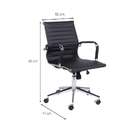 Conjunto Com 2 Cadeiras De Escritório Secretária Giratória Mi