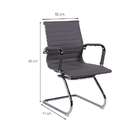 Conjunto Com 2 Cadeiras De Escritório Secretária Milão Ii Cin