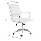Conjunto Com 2 Cadeiras De Escritório Sevilha I Branco