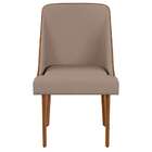 Conjunto Com 2 Cadeiras De Jantar Ágata Ii Imbuia E Off White