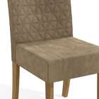 Conjunto Com 2 Cadeiras De Jantar Brighton Caramelo E Freijó