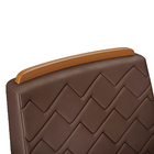 Conjunto Com 2 Cadeiras De Jantar Estofada Lidia Cor Carvalho