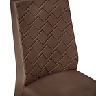 Conjunto Com 2 Cadeiras De Jantar Estofada Lidia Cor Carvalho