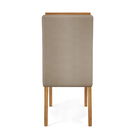 Conjunto Com 2 Cadeiras De Jantar Estofada Yasmin Cor Carvalh