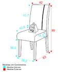 Conjunto Com 2 Cadeiras De Jantar Linho Multimóveis Cr50042