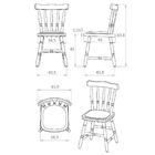 Conjunto Com 2 Cadeiras De Jantar Madeira Maciça Com Estofado