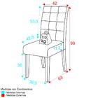 Conjunto Com 2 Cadeiras De Jantar Multimóveis Cr50040