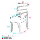 Conjunto Com 2 Cadeiras De Jantar Multimóveis Cr50041