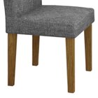 Conjunto Com 2 Cadeiras De Jantar Pampulha Linho Imbuia Linho