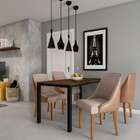 Conjunto Com 2 Cadeiras De Jantar Rubi Ii Imbuia E Off White