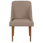 Conjunto Com 2 Cadeiras De Jantar Safira Ii Imbuia E Off White