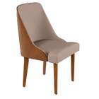 Conjunto Com 2 Cadeiras De Jantar Safira Ii Imbuia E Off White