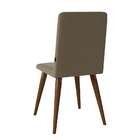 Conjunto Com 2 Cadeiras De Jantar Studio Bege Escuro E Amêndoa