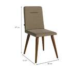 Conjunto Com 2 Cadeiras De Jantar Studio Bege Escuro E Amêndoa