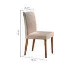 Conjunto Com 2 Cadeiras De Jantar Tália I Creme