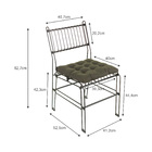 Conjunto Com 2 Cadeiras Decorativas Aramadas Wireframe