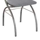 Conjunto Com 2 Cadeiras Devon Cinza E Cromado