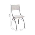 Conjunto Com 2 Cadeiras Dubbo Palha E Cromado