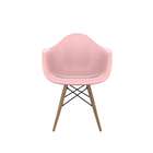 Conjunto Com 2 Cadeiras Eames Arm Dsw Rosa E Madeira