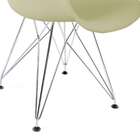 Conjunto Com 2 Cadeiras Eames Com Braços Fendi - Base Eiffel