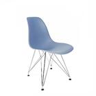 Conjunto Com 2 Cadeiras Eames Eiffel Azul Empório  Base Aã§o