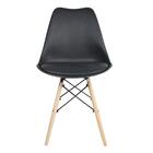 Conjunto Com 2 Cadeiras Eames Saarinen Leda Preto