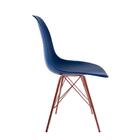 Conjunto Com 2 Cadeiras Eames Tower Azul Bic Empório  Base Co