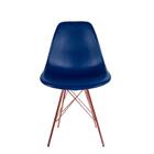 Conjunto Com 2 Cadeiras Eames Tower Azul Bic Empório  Base Co